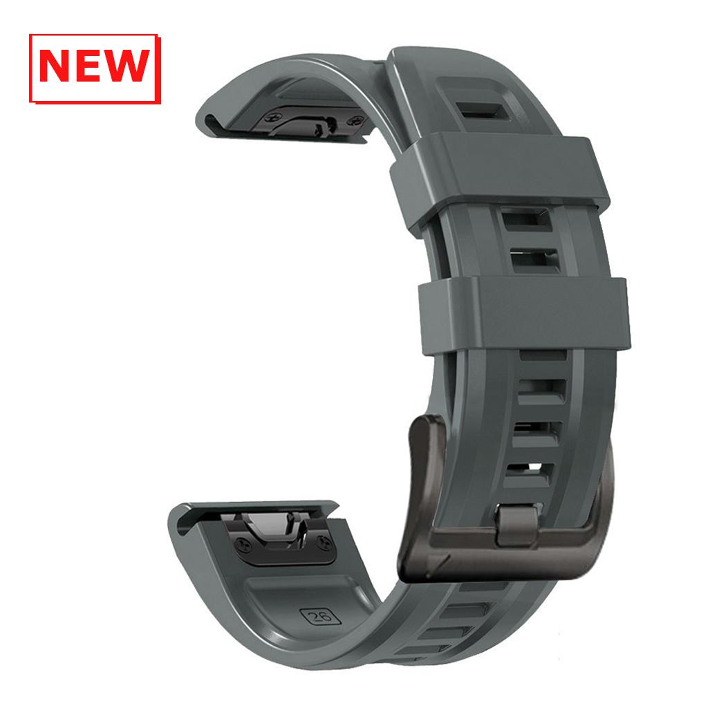 

QuickFit 22mm 26mm Strap For Descent Mk3i/Tactix 7 AMOLED Band Fenix E 8 7X 7 6X 6 5/Enduro 3 Silicone Bracelet Correa Watchband 1PCS QuickFit 26mm