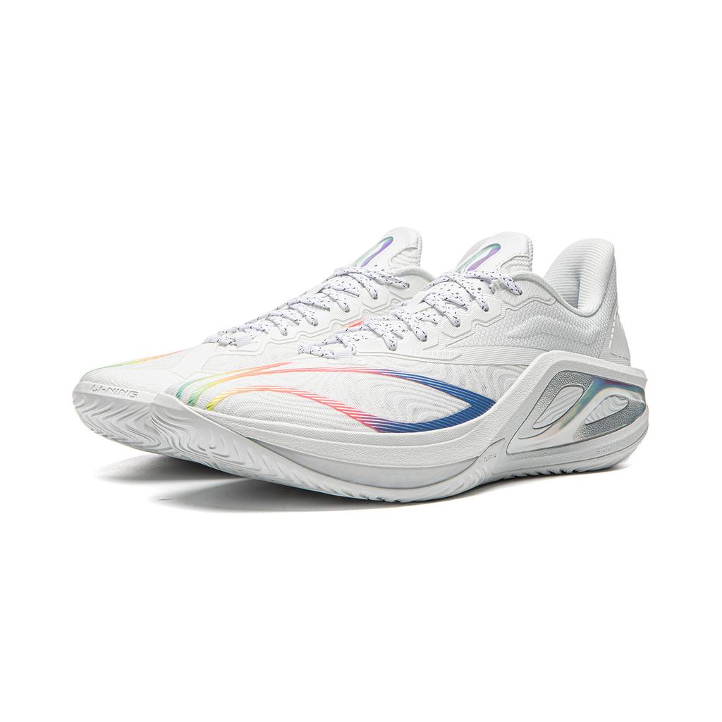 Li Ning Hurricane 2 Low top Professional Competition Basketball Shoes Men's Standard White ABAW023-4
