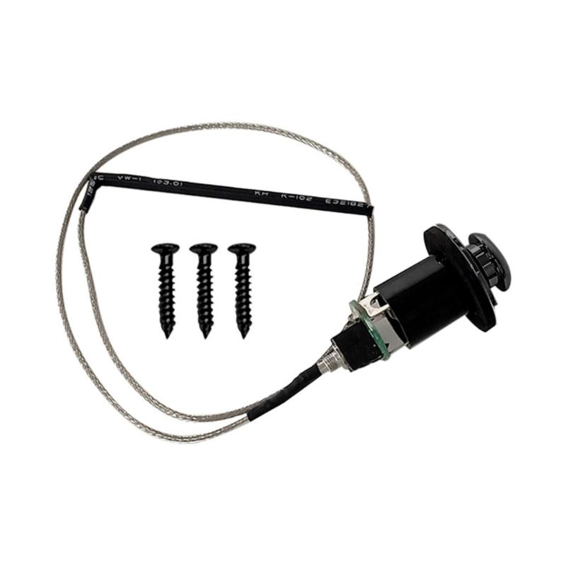 

Practical Replacement Guitar Endpin Plug Cover 6.35mm Jacks Cap Suitable for Most Pickups Shockproof Plastic Texture чорний