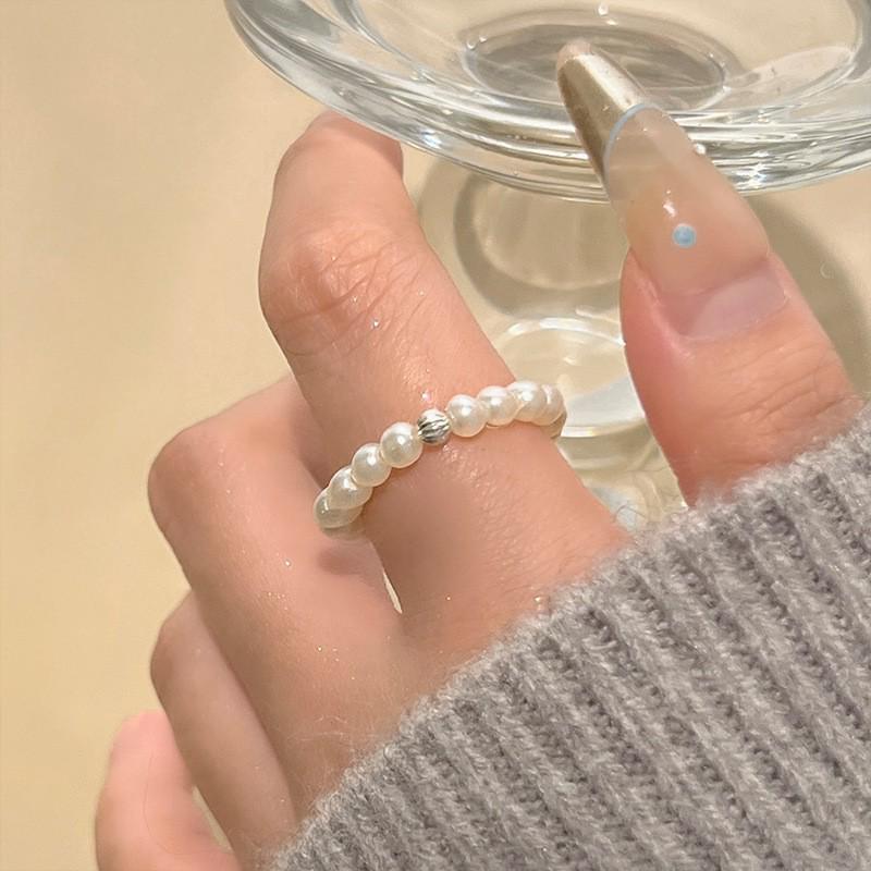 Retro S925 Sterlingsilber Bandring - Damen Anlaufbeständig, Luxuriös, Vielseitiger Offener Ring für den Zeigefinger