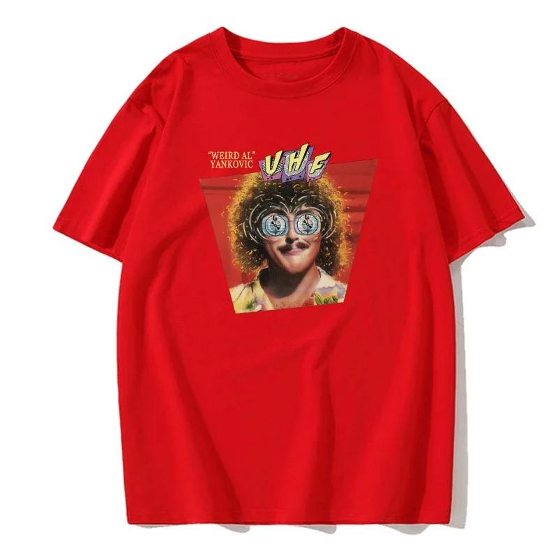 Weird Al Yankovic T-Shirt Sommerkleidung Schwarze T-Shirts Jungen Weiße T-Shirts T-Shirt für Männer Herren T-Shirt Baumwolle Rundhals T-shirt