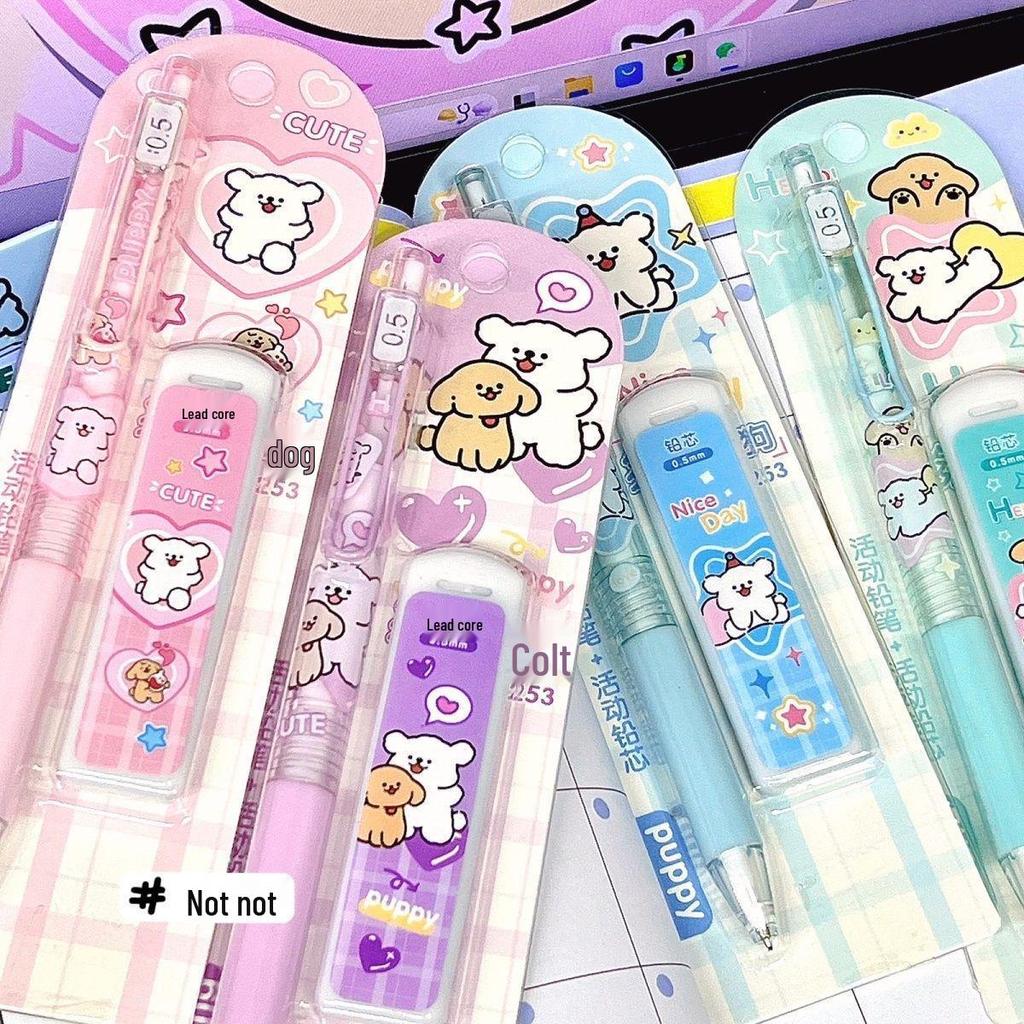 Entzückender Welpe 0,5mm Mechanischer Bleistift - Cartoon-Design für Schüler