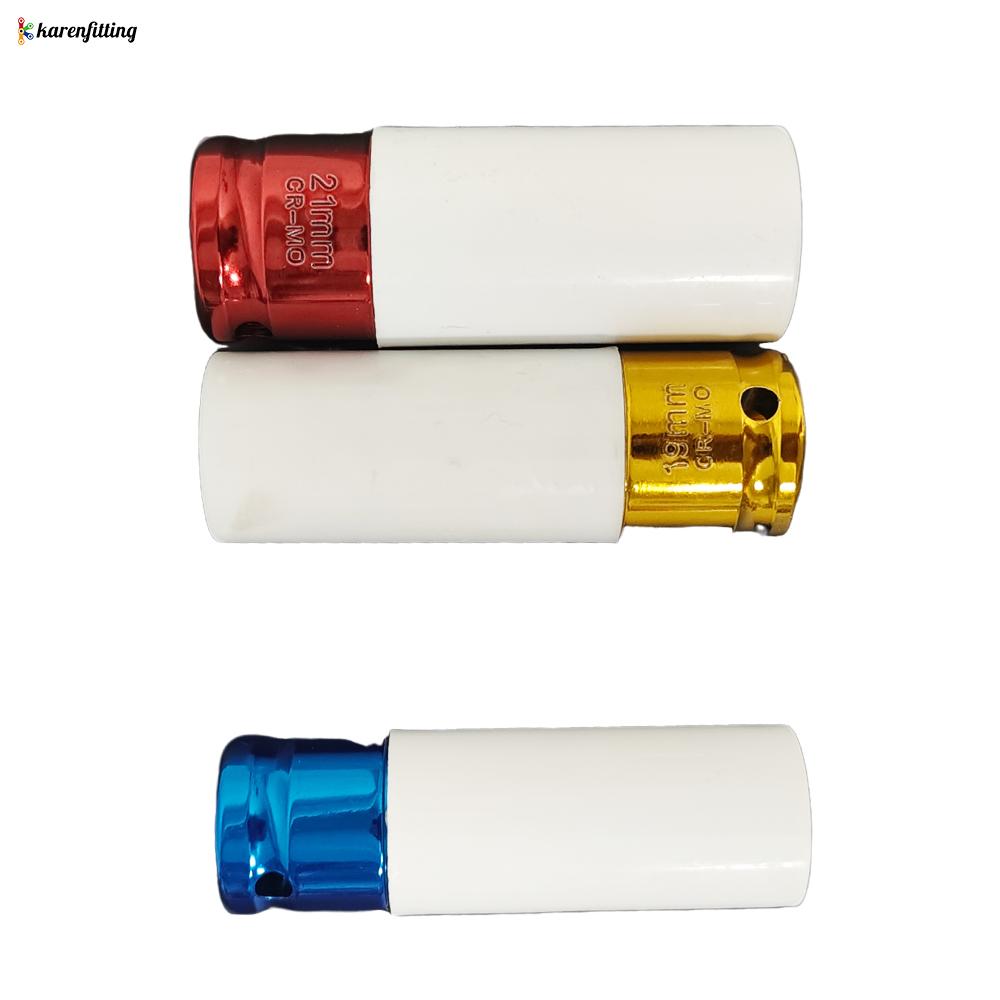 1/2" Thin Wall Wheel Rim Protector 3pcs Impact Drive Lug Nut Socket for Car and Truck