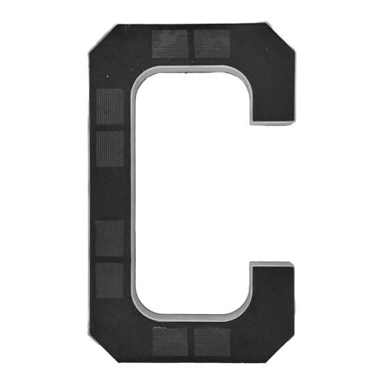 Solar House Number Sign 9-Inch LED Backlight Address Sign Auto On/Off Waterproof Solar LED Number Pendant No-Drill Installation Modern Address Plaque