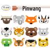 15-Piece Cartoon Animal Masks for Kids - Perfect for Birthdays, Children’s Day, or Kindergarten Parties