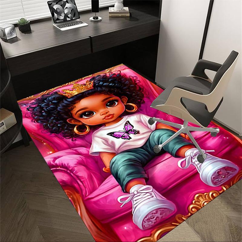 

1PC Butterfly Crown Extra Large Non-Slip Floor carpet, Office, family, bedroom, Studio Large Area Rug,Longlasting Material-J0394 60cm by 90cm