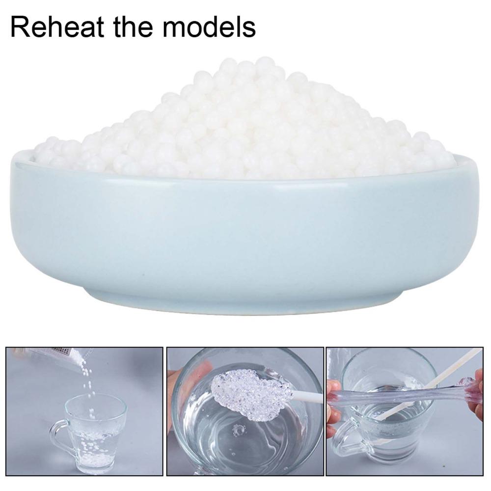 Softens in Heat Moldable Plastic Resin Polymorph Beads Thermoplastic Pellets  DIY Crafts