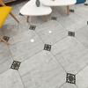 36PCS Bohemian Pattern Tile Diagonal Line Sticker, Self-adhesive Waterproof Living Room Dining Room Kitchen And Bathroom Floor Sticker