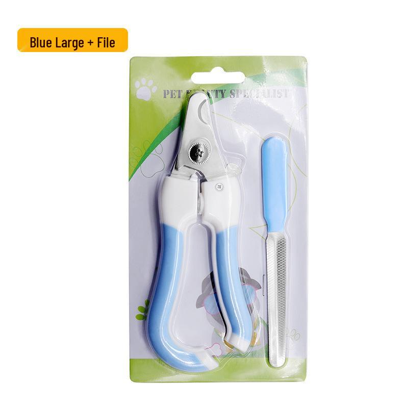 Universal Pet Nail Clippers & Trimmer Set with Safety Lock & Diamond Nail File for Cats and Dogs