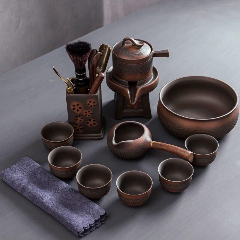 

Цяньюй Чайный набор в японском стиле из фиолетовой глины, автоматический