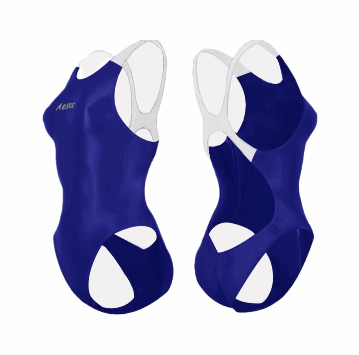 

Конкурентный Половина Отличный Блестящий Школьная Гимнастика Цвет Море Пляж [AESCO] Купальник, Бикини, Сумка, Комбинация 2 цветов, Прочный, Эластичность, Высокий вырез для ног, синий