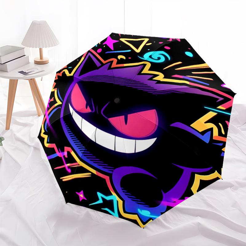 1pc Gengar2 Umbrella, Sun Protection, And UV Shielding. It Has Eight Sturdy Ribs for Outdoor Use And Perfect Gift