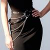 Pu Leathet Chain Belt For Women Fashion Women Chain Harness Belt Accessories For Party Dating