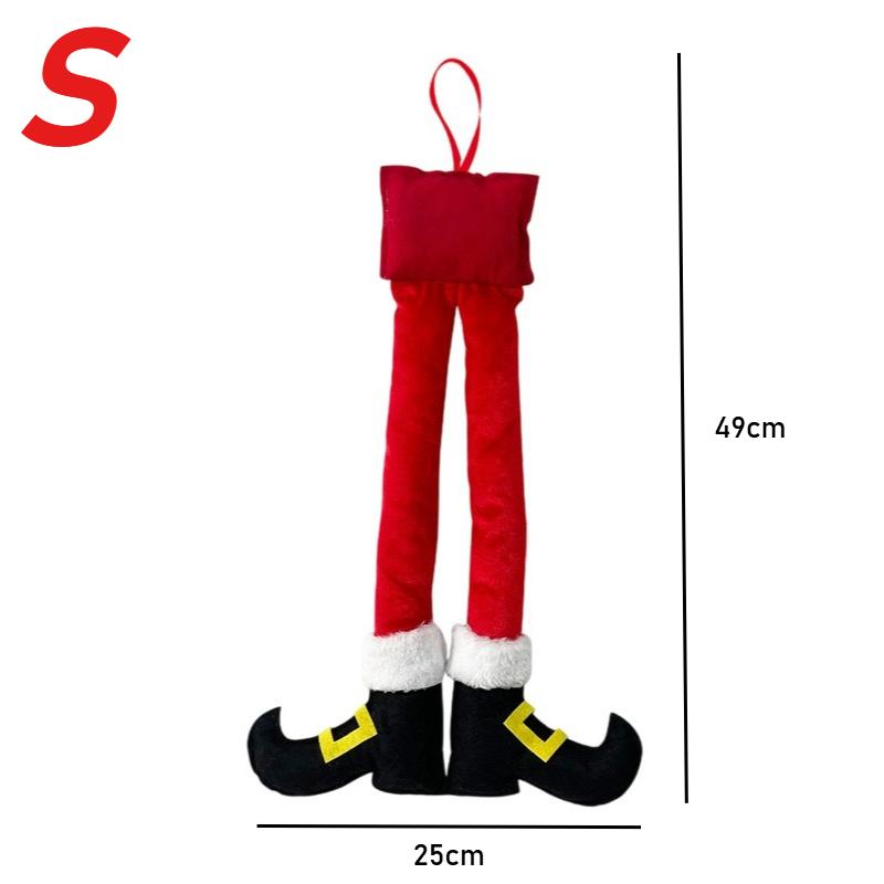 Christmas Decor Car Christmas Elf Santa Legs Decoration for Home Xmas Tree Pendants Ornaments Happy Gifts