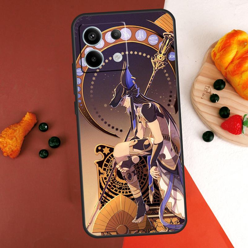 Genshin Impact Cyno Case For Xiaomi Redmi Note 14 13 Pro 9 10 11 12 Pro 10S 11S 12S Redmi 14C 13C 10C 12C Coque