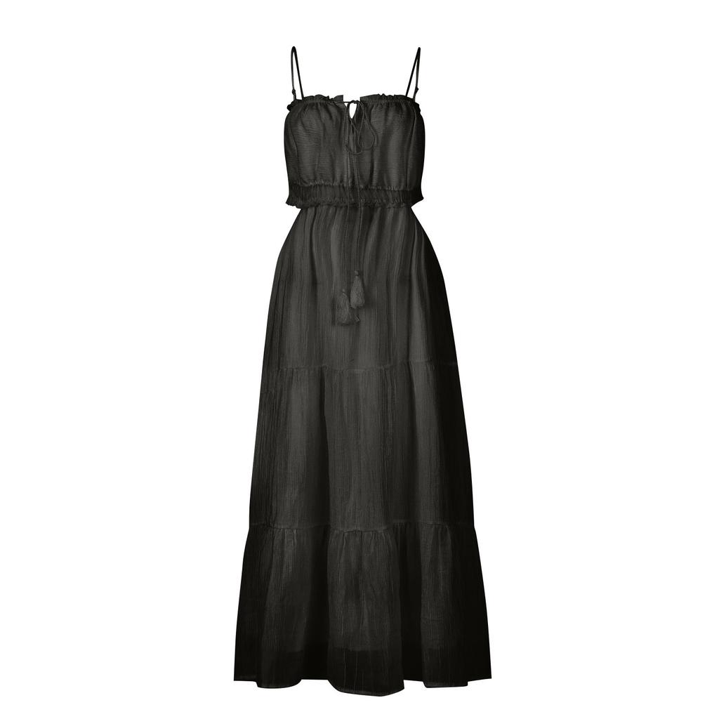 Women's Tank Dress Summer Spring Pleated  Boho Dress Cute Sleeveless Flowy Beach Straight T-Shirt Tank Dress Round Neck Dress