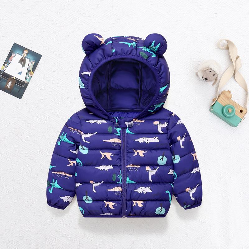 Kinder Cartoon Daunen Baumwolljacke für Herbst & Winter - Leichte Jungen & Mädchen Klein/Mittel Mäntel