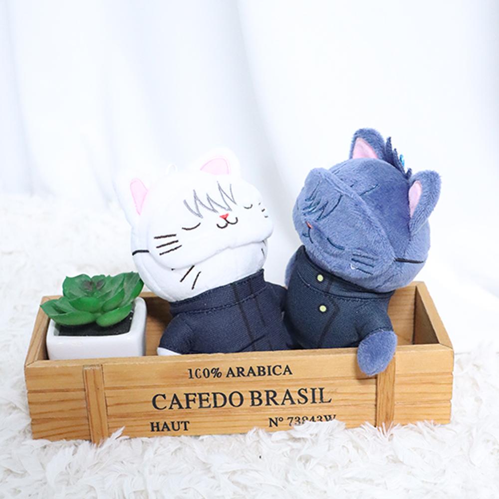 14cm Weiche Gojo Katze Plüschtiere Anime Sonnenbrille Jujutsu Katze Plüschtiere Spielzeug Stofftiere Puppe Heimdekoration Kinder Geburtstagsgeschenke