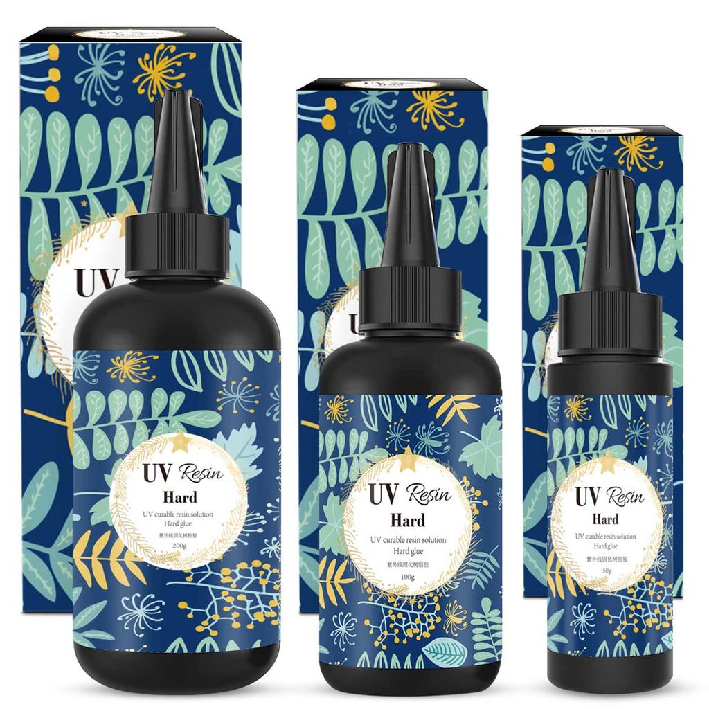100/200/500g Schnelltrocknender UV-Harzkleber Klebstoff Farblos Transparent Ultraviolett Flüssigkeit UV-Härtung Verwendung DIY Bastelwerkzeuge