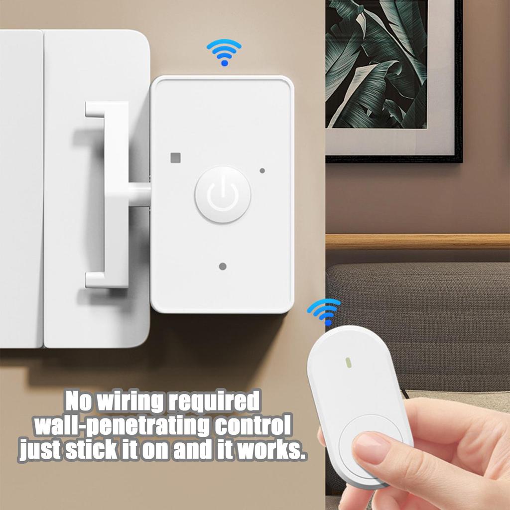 Smart Automatic Remote Control Button Pusher Wireless Switches Device for Home Dorm Lights No Wiring Needed Easy Install