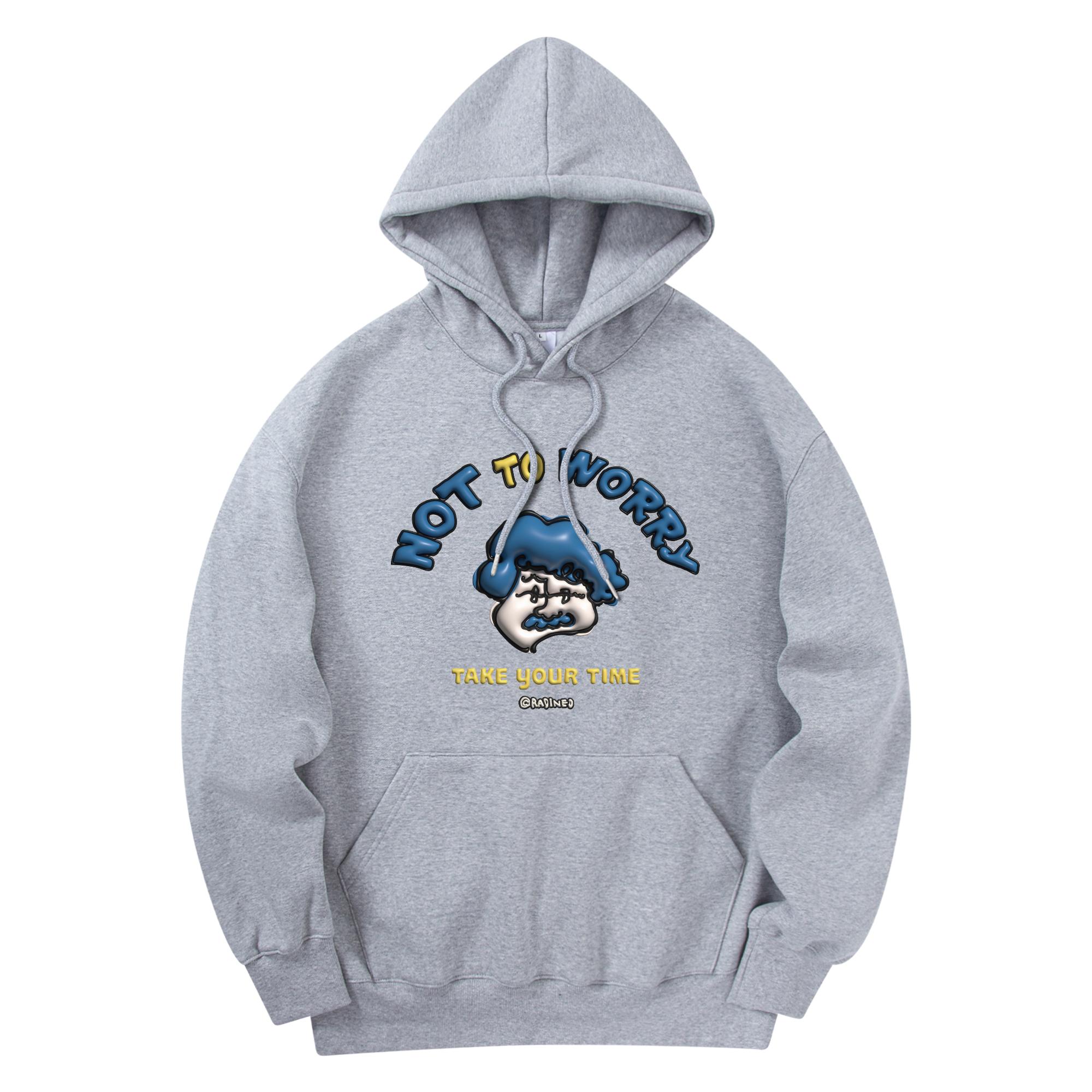 Radineo Not To Worry Hood Grey Gray (Gray)/L