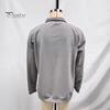 Men Sweatshirt Waffle Fabric Texture Long Sleeve Zipper Half Opening Classic Outdoor Activity Lapel Pullover Tops Solid Color Loose Fit Casual