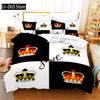 King And Queen Duvet Cover Set Microfiber Beard And Red Lips King Size Bedding Set For Couple Romantic Valentine's Day Presents