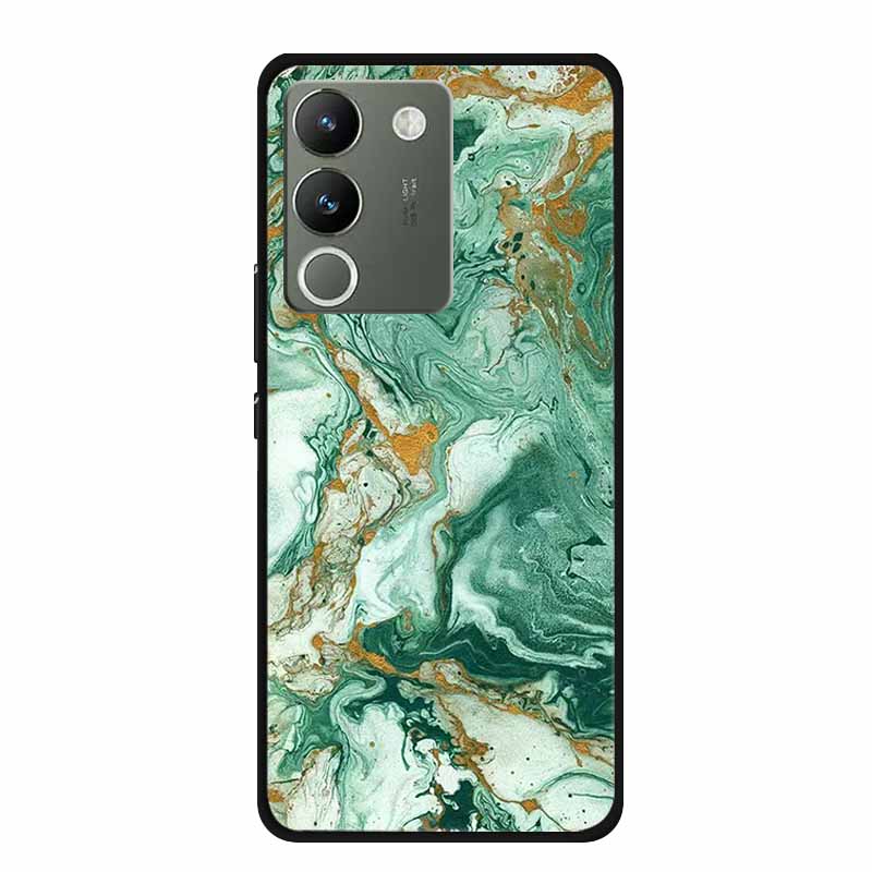 For Vivo V30 Lite 5G Case 6.67" Soft Silicone Marble TPU Phone Bag for vivo V30 Lite 5g V2314 Covers Luxury Protector V30Lite