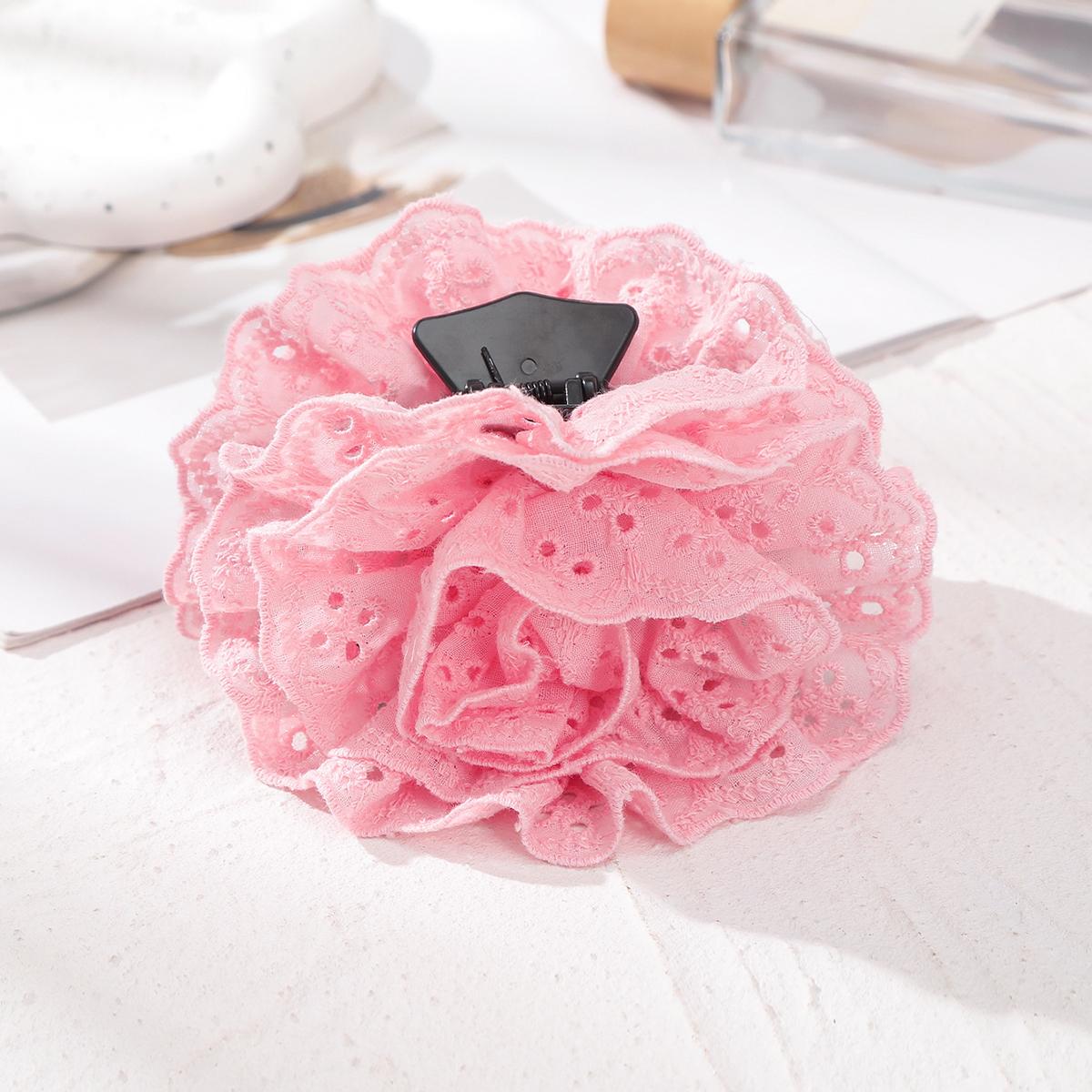 

Вишита Квіткова Шпилька-Краб для Волосся для Жінок Літо Рожева Мила Шпилька Головний Убір для Дівчат Подорожі Фото Аксесуари для Волосся