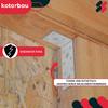 KOTARBAU® Carpenter's Angle Construction Connector Stainless Steel Galvanized 100 x 50 x 35 MM