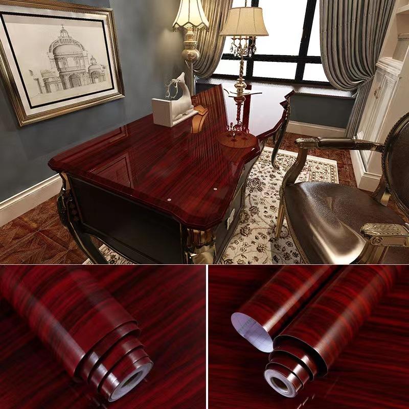 

5-метровые обои и обои из натурального дерева, ПВХ-виниловые самоклеящиеся обои для стены, стола, шкафа, стойки, домашнего декора