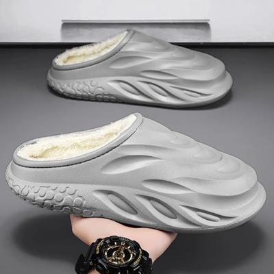 Slippers for Men Unisex Shoes for Men Indoor Slippers Household Cotton Slippers Cotton Soft and Comfortable Non-slip Waterproof