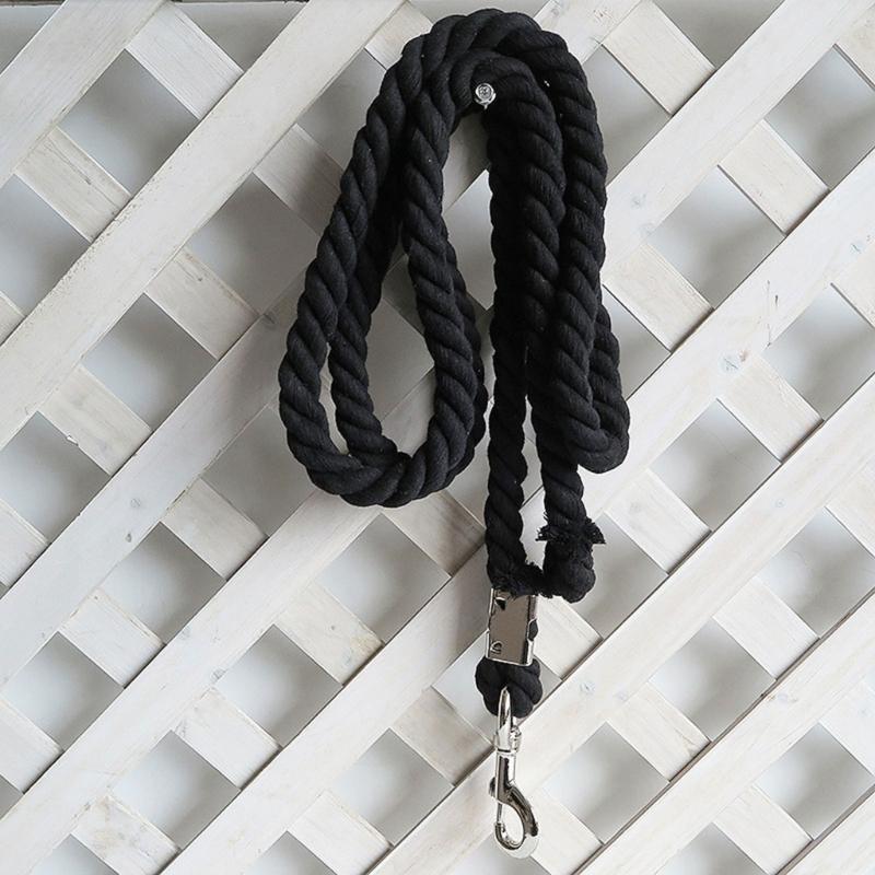Braided Cotton Horse Leading Rope with Swivel Buckles Heavy Duty Leading Rope Thick Horse Leading Rope Cotton Enduring