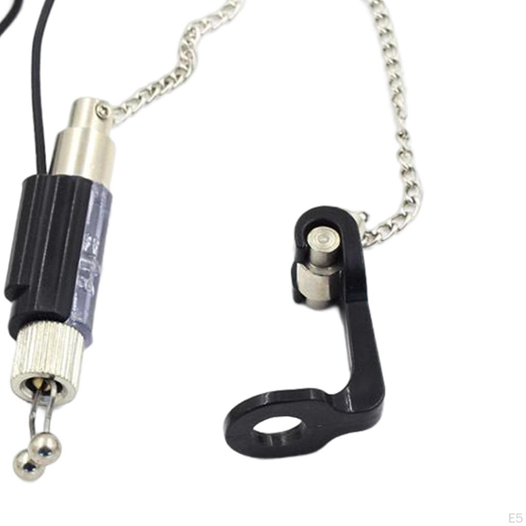 Bite Chain Alerter Flash Lightweight Sensitive Assembly Buzz Indicator for Daytime And Night Fishers