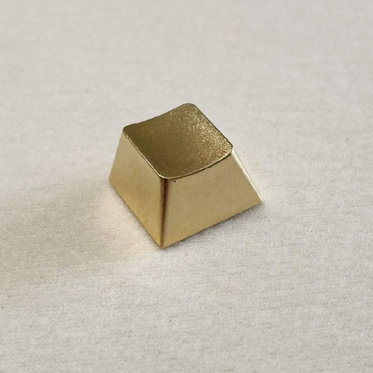 Gold Zinc Alloy Keycap for Personalizing Mechanical Keyboards For Game Player Present
