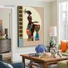 African Woman Abstract Art Canvas Paintings Africane Girl Africa Art Posters and Prints Wall Art Pictures for Living Room Decor