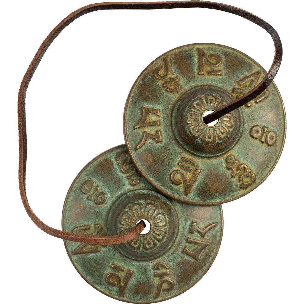 DANNY LIB Tin Shovel Vintage Bronze Blue Green Mantra Mantra Purification Yoga Meditation Sound Ramasymbal Tibetan Cymbal Tibetan Esoteric Buddhism