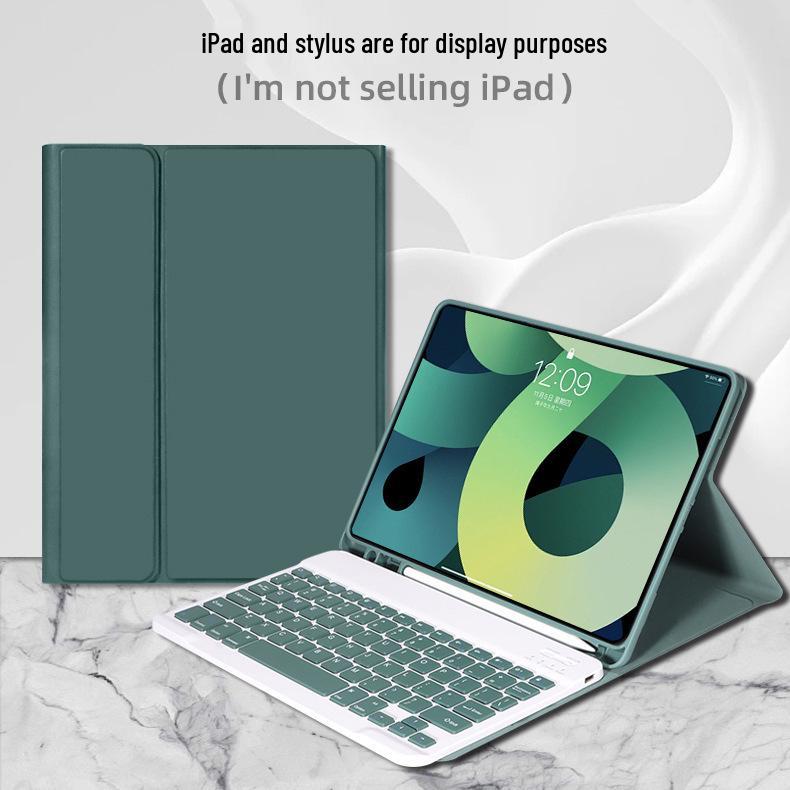 11th Gen iPad Wireless Bluetooth Keyboard & Protective Leather Case for Apple M5 2025, Air 13-inch Tablet.