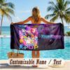 Custom Text Beach Towel, Soft Absorbent Swimming Multi-use TowelKpop Demon Hunters