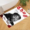 2pac Customize Text Floor Mat Perfect for Dormitory Entryway Outdoor Game Room Anti-slip Rug Anime Office Decor Best for Christmas