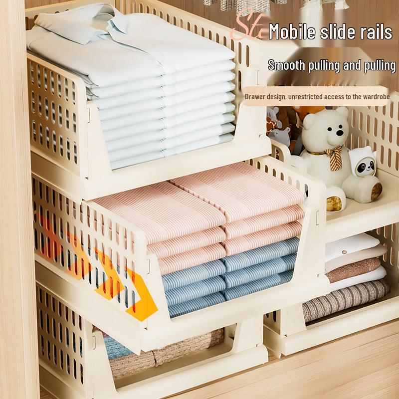 Foldable Multi-layer Storage Basket Rack – No Installation Needed