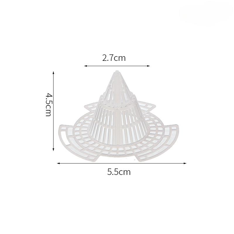 

Новая прокладка для цветочного горшка, коническое вулканическое дно цветочного горшка, пластиковая сетка для суккулентных корней, дышащая, противогнилостная прокладка для корней 10PCS