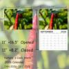 Gag Gifts - 2026 Wall Calendar, Funny Calendar, 8.5" x 11" (Open), Nature's Cock Shots Calendar with Fun Rock Photography, Dirty Santa Gift and White