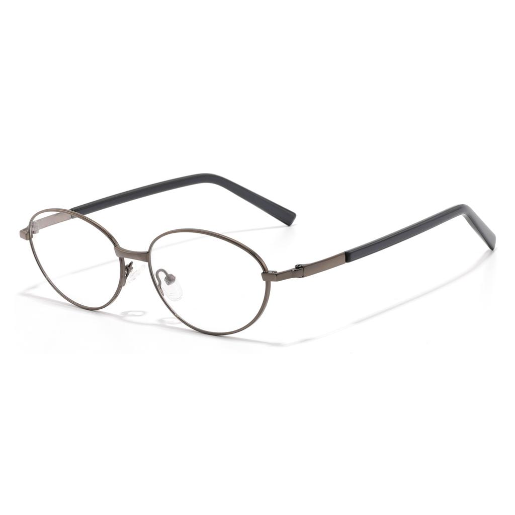 Vintage Old Money Aesthetic Oval Fake Glasses Frame Men Women Korean Style Luxury Brand Design Optical Prescription Eyeglasses