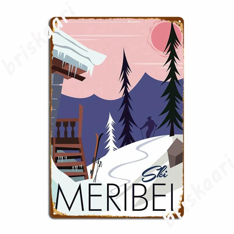 Meribel Poster Metal Signs pub Club Bar personalized Tin sign Posters 20x30cm