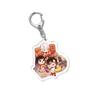 6CM Anime Keychain Women Link Click Key for Men Charles Key Ring Bag Acrylic Car Keyring Cute Acrylic Pendant Key Cosplay Gift