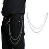 Pants Chain Double Layer Hiphop Punk Style Fashion Metal Pants Chains Decoration for Women Men