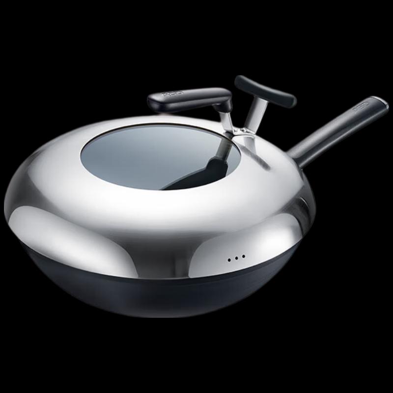 ASD 30cm Refined Iron Non-Coated Wok