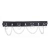 Gothic hip-hop Style With Silver Chain Waist Accessory Ladies' Fashion Belt Restraint Belt Leather Rivet Waist Chain Belts