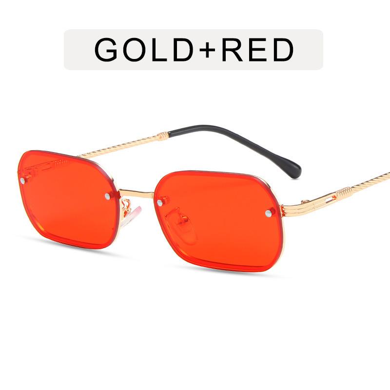 Retro Small Rectangle Sunglasses Women Sexy Retro Sun Glasses Brand Designer Vintage Metal Eyeglasses Eyewear Female